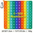 thumbnail image 2 of 20.07cm/7.9in 1~100 Numbers Push Pop Bubble Fidget Sensory Educational Pop Toys, Math Teaching Pop Toys For Preschool Kids Students Teachers, 2 of 5