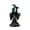 C, variant on Halloween Glow In The Dark Witch Resin Figurine Spooky Outdoor Decor Orange And Black 1 Count