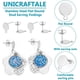 thumbnail image 5 of 100 piezas de aretes planos y redondos de acero inoxidable, accesorios para aretes, postes para aretes con presillas y cierres de metal., 5 of 9