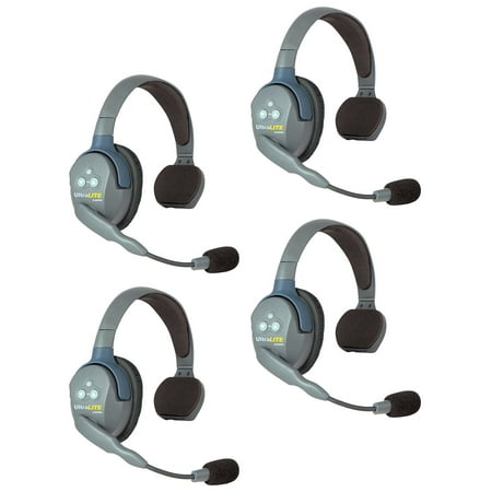 UPC: 0642892764570 | Eartec UL4S UltraLITE Full Duplex Wireless Headset Communication for 4 Users – 4 Single Ear Headsets