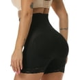 thumbnail image 4 of FITVALEN Women High Waist Butt Lifter Panties Padded Hip Enhancer Boyshort Tummy Control Thigh Slimmer Lace Shapewear, 4 of 7