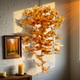 thumbnail image 4 of Decoración de hojas de ratán para Acción de Gracias, hojas artificiales colgantes para interiores, hogar, Halloween, Navidad, chimenea, elegante estilo festivo, tamaño grande, fácil montaje,, 4 of 7