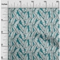 thumbnail image 2 of oneOone Cotton Silk Teal Blue Fabric Tropical Quilting Supplies Print Sewing Fabric By The Yard 42 Inch Wide-ME, 2 of 6