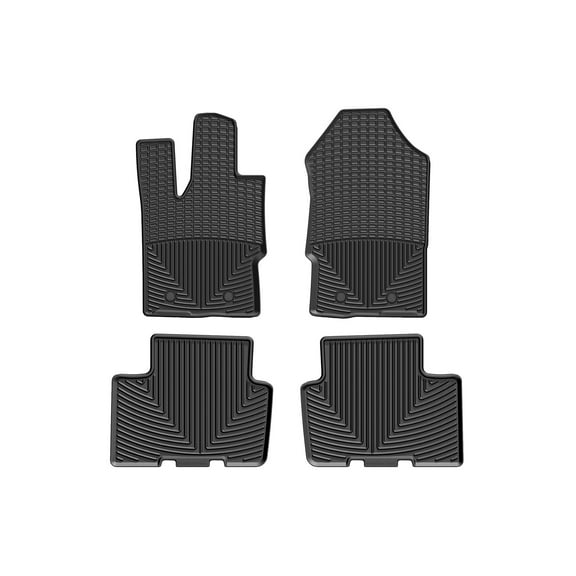 WeatherTech All-Weather Floor Mats compatible with 2019-2023 Ford Ranger - 1st & 2nd Row, Black