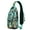 Chic Paisley Cr, variant on Cheesy Pizza Print Sling Bag, Italian Food Crossbody Daypack for Fast Food Lovers and Pizza Party Time Enthusiasts