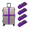 thumbnail image 1 of Uxcell 4 Pcs Correás de Equipaje para Maletas, Correa de Conector de Equipaje Ajustable con Hebilla para Maleta, Accesorios de Equipaje para Conectar Bolsa de Maleta, Morado, 1 of 7