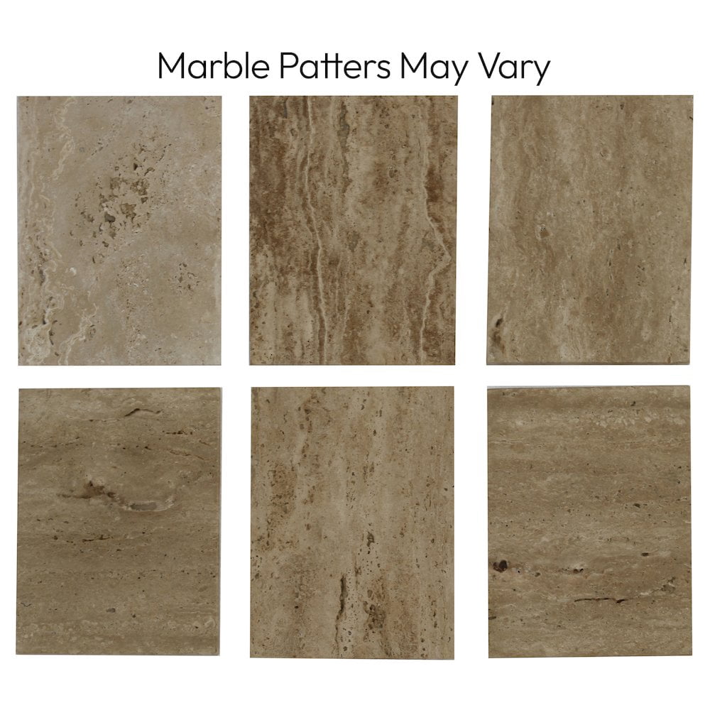 Meridian Furniture Messina Beige Travertine Dining Table