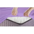 thumbnail image 4 of Split King Size Sheet Set, Hotel Luxury Bed Sheets, Extra Soft, Deep Pockets, Bamboo Derived Rayon, Breathable and Cooling Sheets, Wrinkle Free-Lavender, 4 of 5