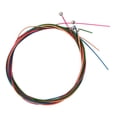 thumbnail image 1 of Cuerdas de color para guitarra, kit de cuerdas para guitarra de 4 piezas, cuerdas para bajo eléctrico, kit de cuerdas para guitarra, estética elegante, 1 of 8