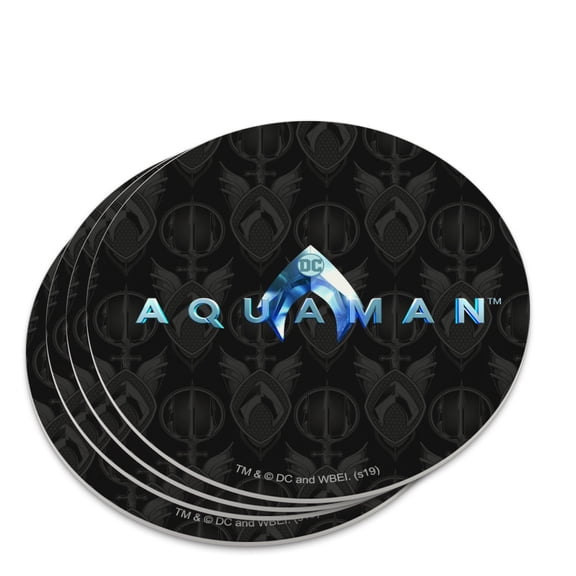 Aquaman Movie Logo Novelty Coaster Set