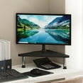thumbnail image 2 of Furinno Turn-N-Tube Corner Monitor Riser Stand, Americano, Stainless Steel Tubes, 2 of 8