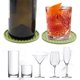 thumbnail image 5 of Posavasos de silicona NOGIS para bebidas con soporte, con diseño acanalado, base antideslizante, lavables y resistentes al calor, para mesa, cocina, oficina y bar (verde, paquete de 6), 5 of 6