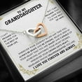 thumbnail image 3 of Interlocking Heart Necklace Graduation Gift For Granddaughter From Grandma & Grandpa With Heartfelt Message Elegant Box From Grandparents, 2025 Graduation Gifts, High School Graduation Gift, 3 of 5