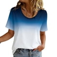 thumbnail image 6 of ZUKMRJPC Mens Workout Tops Short Sleeve Crewneck Fashion Gradient Color Summer Tops Casual Lightweight Gym Athletic T Shirts Unisex, 6 of 7