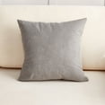 thumbnail image 3 of Tahtuvzn 15x15" Modern Light Wind Pillow Set Installed Living Room Sofa Cushion Solid Colour Chair Large Backrest Office Lumbar, Gifts for Yourself, Gray, 3 of 7