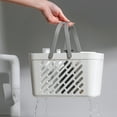 thumbnail image 4 of Bathroom Storage Basket, Shower Organizer, Plastic Bath Basket for toiletries, Handheld Drainage Design, Compact and Durable, Ideal for Dorms and Families, 4 of 7