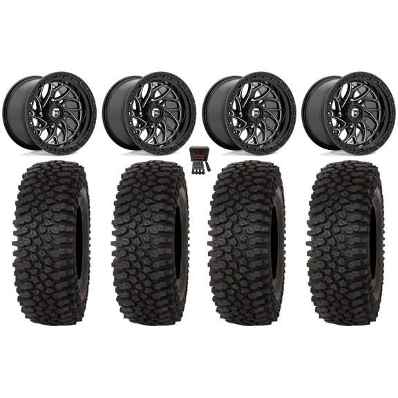 Fuel Runner 15" Wheels Bk 33" Roctane STX Tires Sportsman RZR Ranger