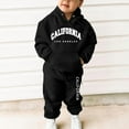 thumbnail image 2 of Zshosam Teen Girl Clothes Toddler Girls Fleece Hoodie and Leggings Outfit Set Infant to Big Kid Size 3T 4T,(Black 3-4 Years), 2 of 5