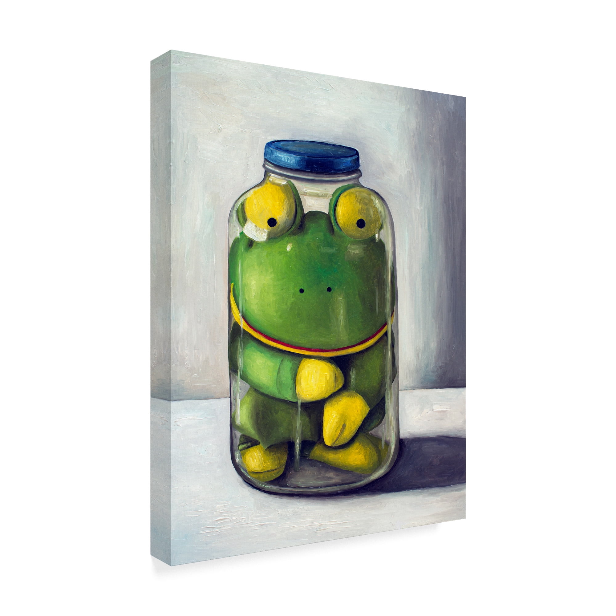 Trademark Fine Art 'Preserving Childhood Frog' Canvas Art by Leah Saulnier