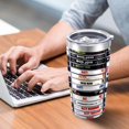 thumbnail image 3 of 20 oz Stainless Steel Heavy Metal Rock Tapes Travel Mug - Double Wall Vacuum Insulated Drinking Cup with Straw and Lid - Reusable, 3 of 6