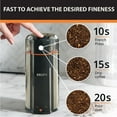 thumbnail image 6 of 3oz Coffee Grinder, Ultimate Silent Vortex with Plastic and Stainless Steel, Removable Bowl for Mess-Free Use, 8 Times Quieter, 2 Speeds 240 Watts, Dry Herbs, Dishwasher Safe, 12 Cups Ground, Silver, 6 of 7