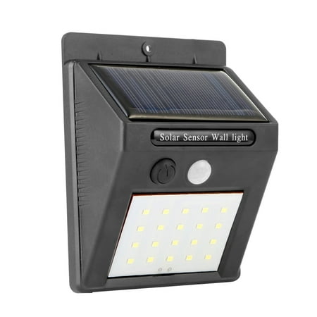 

Solar Light 20 LEDs Outdoor PIR Motion Sensor Lights IP65 Waterproof 120 Degree Sensing Wide Angle Lighting