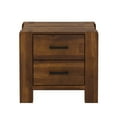 thumbnail image 5 of International Caravan Larry 2-Drawer Side Table-Finish:Rustic Teak Finish,Material:Acacia Wood, 5 of 5