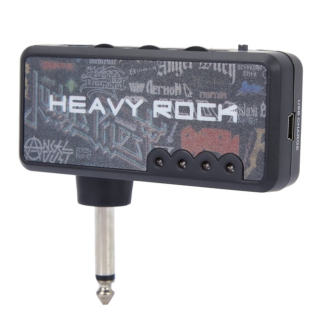 Accesorios para amplificador de auriculares silenciosos con enchufe de guitarra eléctrica recargable portátil