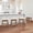 Ivory White, variant on Carolayne 24 Inch Counter Height Bar Stools Set of 3, Upholstered Saddle Seat with Solid Rubber Wood Legs for Kitchen Island, Cream Linen