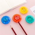 thumbnail image 3 of HBBKVI 4 Pcs Pencil Sharpener, Colorful Pencil Sharpener Office Supplies Stationery Graduation Small Prize Gift Pencil Sharpener, Random Color, 3 of 8