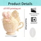 thumbnail image 2 of Regalo romántico de adorno de taza de té | Decoración acrílica en forma de corazón 15cm | Juego de tazas de té con temática de amor, platillo a juego, cuchara para remover | Acabado brillante, 2 of 4
