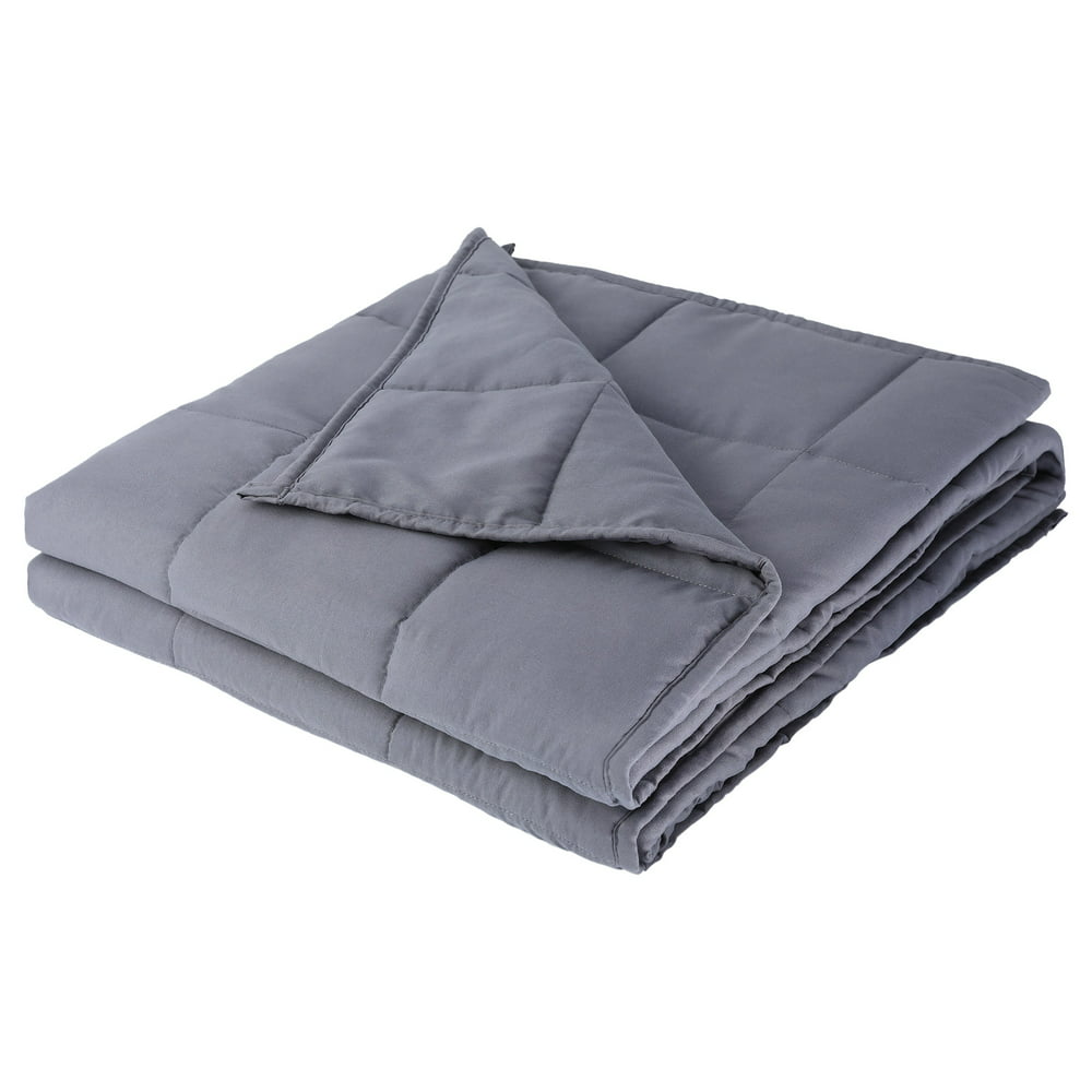 48"x72" Anxiety Weighted Blanket Twin Size Reduce Stress 15 lbs Glass