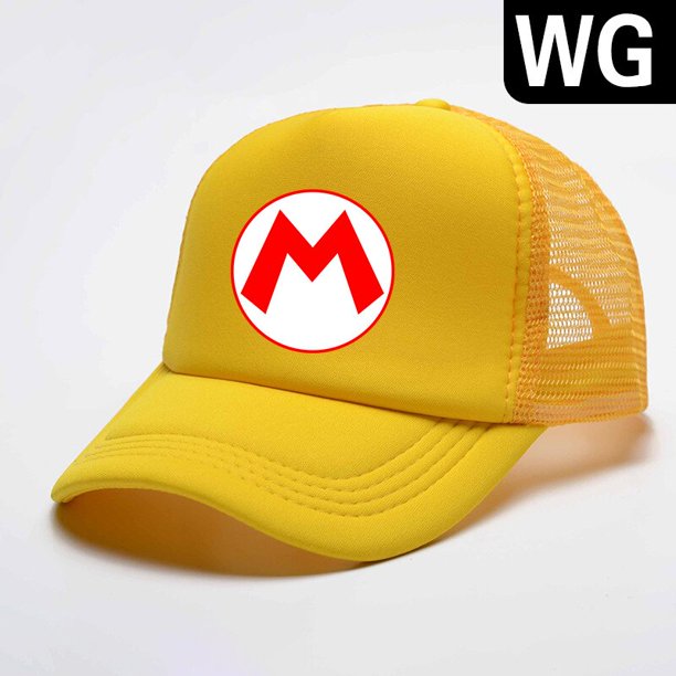20 colores Super Mario juego de dibujos animados Cosplay malla transpirable gorra con visera sombrero plano viaje sol al aire libre Casual Hip Hop regalos zhangmengya LED