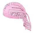 thumbnail image 3 of de Cabeza de Pirata de Algodón, Gorra para Quimio, Pérdida de Cabello, Cáncer, Sueño, Ciclismo, Gorras de Equitación, Turbante Musulmán, Pañu , Rosado Yinane Algodón Unisex Durag, 3 of 6