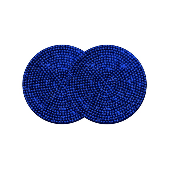 Car Cup Holder Coasters, 2.8 Inch Shiny Rhinestone Car Cup Holder Insert Coaster Anti-Slip Auto Automotive Interior Accessories Universal for Women 2 Pack