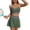 #205-Army Green, variant on Womens High Waisted Bikini Sets Two Piece Tummy Control Swim Skirt Color Block Skirted Swimsuit 2026