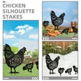 thumbnail image 3 of WHAMVOX 4pcs Chicken Garden Decorations Chicken Yard Decor Chicken Yard Decor Acrylic Chicken Garden Decor Chicken Stakes, 3 of 8