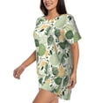 thumbnail image 2 of Bingfone Hawaiian Style Print Pajamas Sets for Women Soft Short-Sleeved Pjs with Lounge Shorts Two Piece Sleepwear, 2 of 8