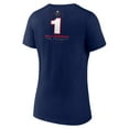 thumbnail image 3 of Women's Zion Williamson Navy New Orleans Pelicans Behind The Back Name & Number V-Neck T-Shirt, 3 of 3