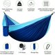 thumbnail image 3 of Hamaca para acampar al aire libre: hamaca ultraligera, portátil, de nailon, transpirable y duradera con correas para árboles para balcones interiores, campamentos al aire libre, Hiki, 3 of 5