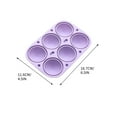 thumbnail image 3 of 6.5x4.5in 6-Cavity Silicone Ice Ball Maker - BPA-Free Sphere Ice Mold for Whiskey/Cocktails, Freezer-Safe & Easy Release Tray (Purple)​, 3 of 5