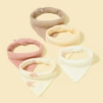 thumbnail image 3 of 5pcs Baby Bibs Cotton Burp Cloth Triangle Drooling Bib for Infants Unisex Teething Bibs Product Shower Gift, 3 of 8