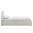 thumbnail image 4 of Resort Arched Round Twin Platform Bed in Heathered Weave Ivory, 4 of 9