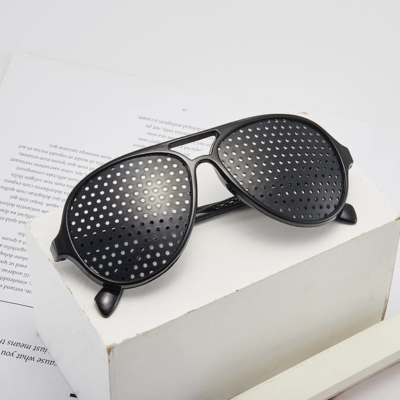 Sweet Pinhole Sunglasses for Travel, Cycling, and Parties: Retro Fashion Eyewear with Enhanced Visual Clarity