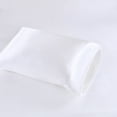 thumbnail image 6 of Regency Heights White Satin Sheet Set Queen Size, 6-Piece Silky Bed Sheets with 16" Deep Pocket Fitted Sheet, 6 of 10