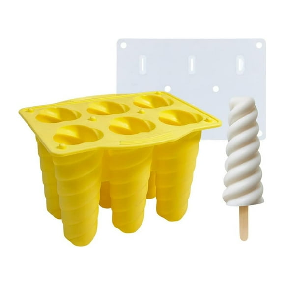 Silicone Popsicle Molds, Ice Molds, Cute Ice Pop Molds Reusable Cake Set with Lid Popsicle Sticks