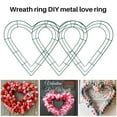 thumbnail image 2 of 3 Pack Heart Metal Wreath 12 Inch Heart-Shaped Wire Wreath Frame for Home Wedding Valentine's Day DIY Crafts, 2 of 8