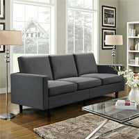 Alden Design Contemporary Fabric 3-Seater Sofa