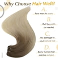 thumbnail image 2 of Typpkmm Extensiones De Trama De Cabello Humano Brillante 100g, 2 of 6
