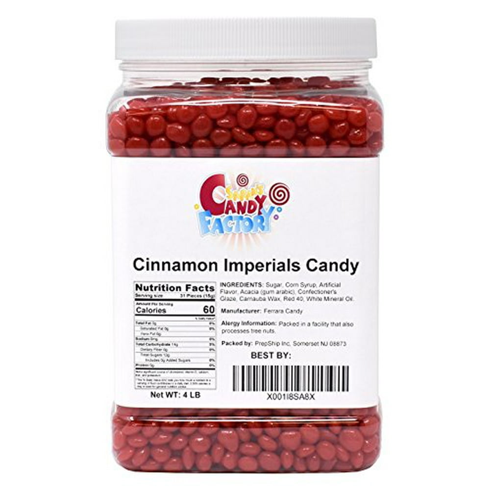 Cinnamon Imperials Candy in Jar, 4 Lbs